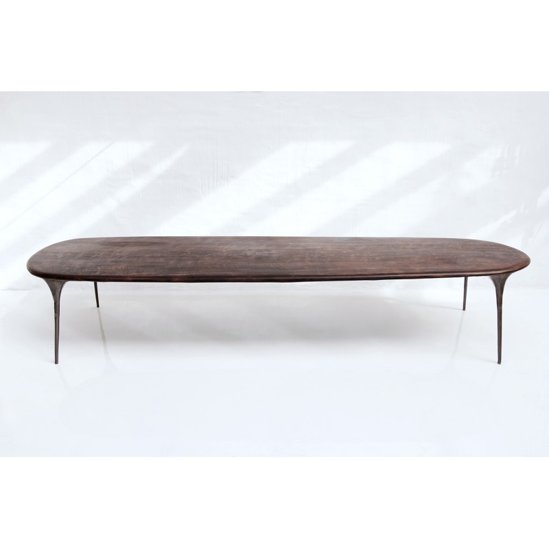 <a href=https://www.galeriegosserez.com/artistes/loellmann-valentin.html>Valentin Loellmann </a> - Steel - Dining table